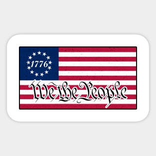 We the people - Betsy Ross flag Sticker